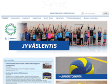 Tablet Screenshot of jyvaslentis.fi